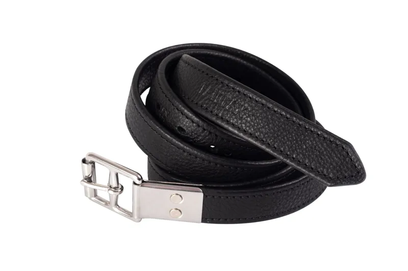 Fairfax Classic Wrapped Hide Stirrup Leathers Black